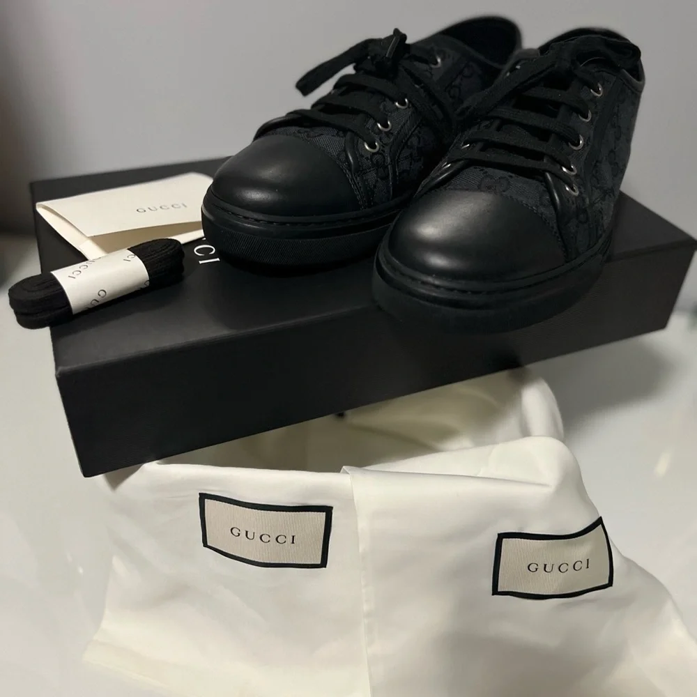 Gucci Black Sneakers Minimalist Design